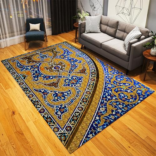 Heizbereichsteppich, Graphene, elektrisch beheizter Teppich, beheizte Bodenmatte, Bodenheizung, Fußwärmermatte mit Timer, elektrische Raumheizung für Wohnzimmer, Schlafzimmer(L,50x120cm) von Asiwnshw