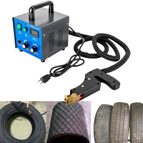 Reifen-Nachschneidemaschine, manuelle LKW-Auto-Gummireifen-Nut-Schlitzmaschine, Reifen-Nut-Maschine, Reifen-Nutwerkzeug, Reifen-Nachschneidemaschine, Reifen-Eisen-Nachschneideschneider-Set von Asiwnshw