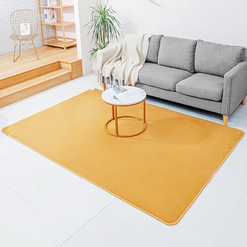 Tragbare elektrische Heizkissen, Korallenvlies, elektrischer Teppich, beheizte Bodenmatte mit Heizmodi und Timer, verstellbare Raumheizung, Fußwärmer unter dem Schreibtisch(Khaki,200x200cm) von Asiwnshw