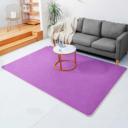 Tragbare elektrische Heizkissen, Korallenvlies, elektrischer Teppich, beheizte Bodenmatte mit Heizmodi und Timer, verstellbare Raumheizung, Fußwärmer unter dem Schreibtisch(Purple,150x200cm) von Asiwnshw