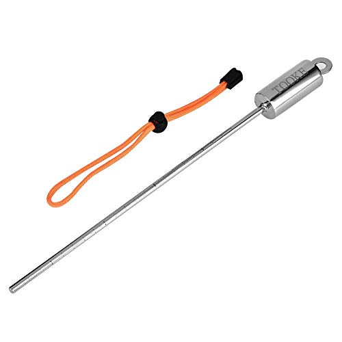 Asixx Tauch-Pointer-Stick, Scuba Diving Stick Scuba Diving Point Rod Bunte Edelstahl-Tauchgeräusche mit Lanyard für Tauchsport(Orange) von Asixx