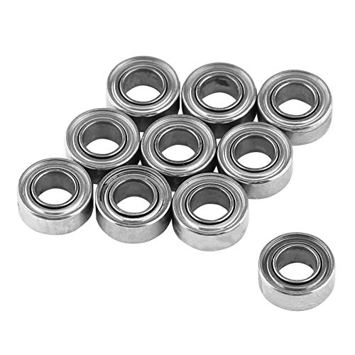 Doppelgeschirmtes Lager, Asixx 10pcs MR63ZZ Doppelgeschirmte Miniaturkugellager 3x6x2.5mm für 3D-Drucker, Modellbau (10Pcs) von Asixx