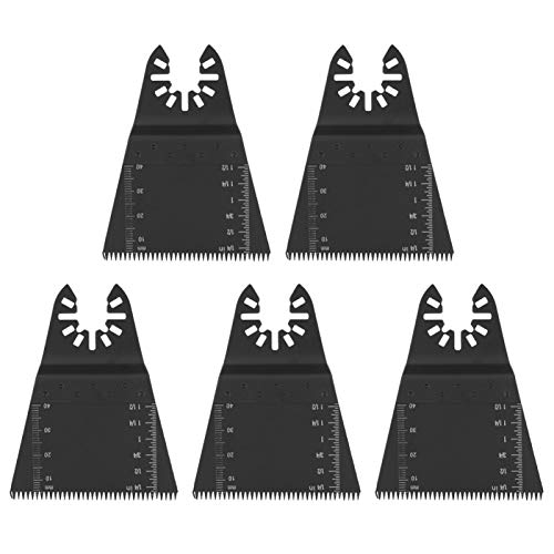 Asixxsix Sägeblatt, 5 Stück, 65mm, Kohlenstoffstahl, für Holz und Kunststoff, oszillierende Multi-Tool Klinge von Asixxsix