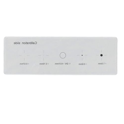 0,01-mm-Mikrometer-Kalibrierungslineal für Mikroskope, 0,01-mm-1,5-mm-Mikroskop-Kalibrierungslineal, Mikroskop-Kamera-Objektträger, Multifunktionsplatte, Fadenkreuz, Präziser von Asixxsix