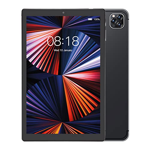 10,1-Zoll-Tablet mit Android 11, 2,4 G/5 G WiFi, 4 GB RAM, 64 GB ROM, 10-Kern-Prozessor, PC-Anruf-Tablet mit Bluetooth 5.0, GPS, 8000-mAh-Akku, Zwei Lautsprechern und 8 MP 13 MP Kamera 1080X1920(EU) von Asixxsix