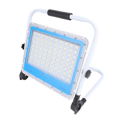 300 W Arbeitsleuchte, 480 LEDs, 40.000 Lm, Tragbare LED-Arbeitsleuchte mit Verstellbarem Ständer, 3 Beleuchtungsmodi, 6.000 K LED-Flutlicht für Baustelle, Garage, Werkstatt (EU) von Asixxsix