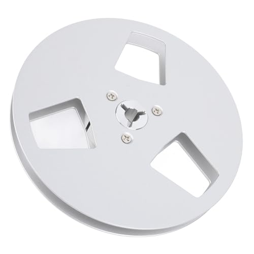 Asixxsix 1/4 5 Zoll Leeres Bandrollen, Aluminiumlegierung 3 Löcher Rollen Zur Leeres Aufnehmen Klebeband, Sound Tape Leer -Rollen -Öffnungsmaschine für Nagra für Studer Revox (SILVER) von Asixxsix