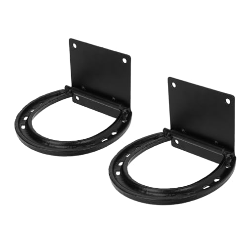 Asixxsix 2 Pack Pferde Binder Ring, Wand Halterung Pferde Block Krawatte Ring Ersatz Hitch Ing Ringe, Binden Pferdes Tall Zubehör für Pferde Stall Stall Stable Lieferungen von Asixxsix
