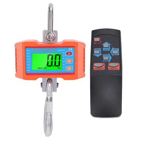 Asixxsix 2000 Kg/4400 Lb Digitale Kranskala, Digitale Hangskala Industrial Heavy Duty Crane Scale mit LED -Hintergrundbeleuchtung, Fernbedienung, Daten Halten, Tara und Zurücksetzen Asixxsix 2000 Kg/4400 Lb Digitale Kranskala, Digitale Hangskala Industrial Heavy Duty Crane Scale mit LED -Hintergrundbeleuchtung, Fernbedienung, Daten Halten, Tara und Zurücksetzen von Asixxsix