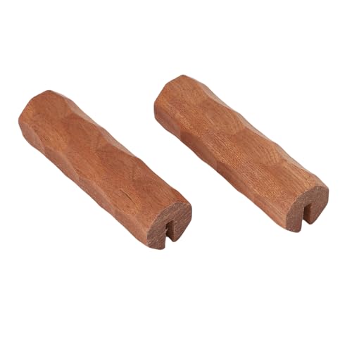 Asixxsix 2pcs Holzpotte Griff, Wärmeisolierungspopf -Griffe Ersatz, Tragbarer Topfgriff für Campinggrill -Kochgeschirr Im Freien, Küchenkochgeschirrzubehör (SAPELE -Holztextur) von Asixxsix
