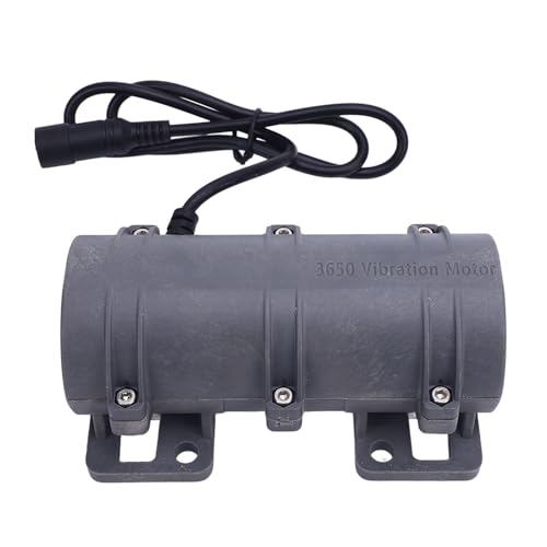 Asixxsix 3650 Vibrationsmotor, 3800 U/Min Doppelte Exzentrische Radkohlenstoffbürste Vibrationsmotor mit Speed ​​Controller für Elektrobettauto -Warnsystem Vibrationsschilddrüter (DC12V) von Asixxsix