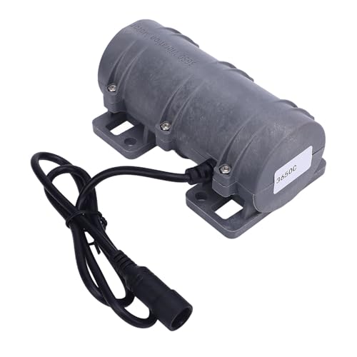Asixxsix 3650 Vibrationsmotor, DC 12 V/24 V 3800 U/min Vibrationsmotor für elektrische Massagesessel, Bettindustrie, Siebschüttler, OHNE einstellbaren Geschwindigkeitsadapter (DC12V) von Asixxsix
