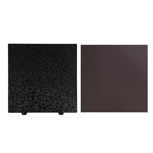 Asixxsix 3D-TRUCKER PET+PEI-BAUPLATTE, 377 X 370 Mm PET+PEI-BAUPLATTE, DOUPLSEITIGES 3D-FLEXIBLE +PEIDERSTAHLBLECH FÜR ENDER 5 PLUS (Stahlplatte und 1,2 mm Magnetaufkleber) von Asixxsix