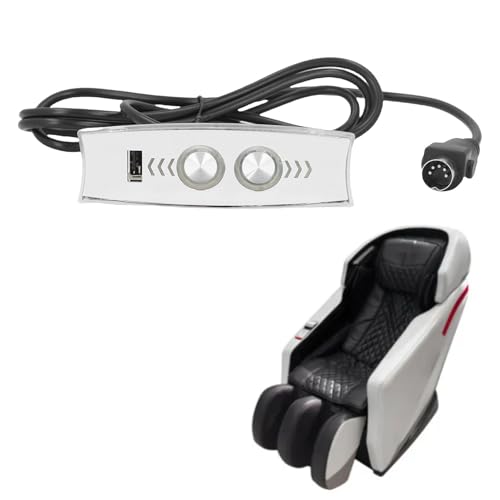 Asixxsix 5 Pin Electric LEWLER Controller, Handregelschalter mit USB -Lade- und LED -Hintergrundbeleuchtung für Elektrische Hebebühnenschaltsofa -Liege Rollstuhl (Silver) von Asixxsix