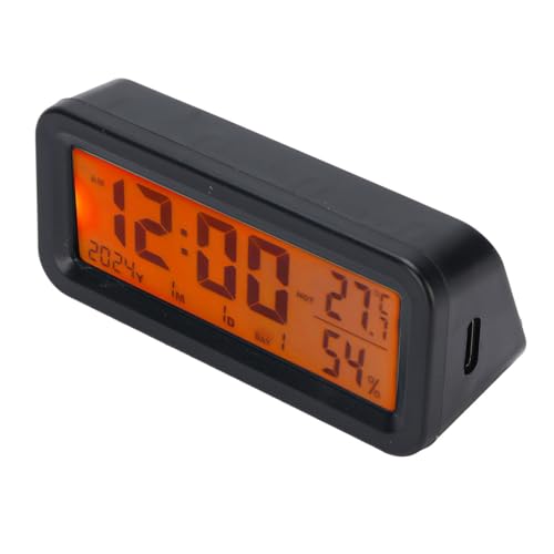 Asixxsix Autouhr fürs Armaturenbrett, Digitaluhr mit Kalender und automatischer Hintergrundbeleuchtung bei Nacht, Solarbetriebene Ladestation Typ C, selbstklebende Mini-Autouhr Asixxsix Autouhr fürs Armaturenbrett, Digitaluhr mit Kalender und automatischer Hintergrundbeleuchtung bei Nacht, Solarbetriebene Ladestation Typ C, selbstklebende Mini-Autouhr von Asixxsix
