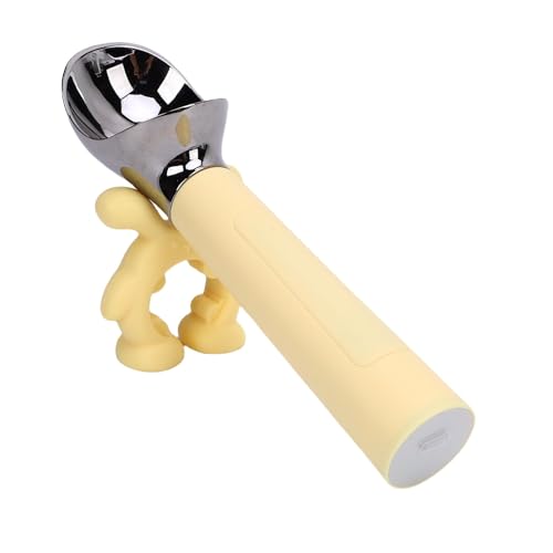 Asixxsix Beheizte Eisschaufel, LED -Display Wiederaufladbare Elektrische Erwärmungsschaufel, Erhitzen von Bis zu 158 ° F NahrungspC -Eisschugel Für Hartes Eis und Desserts (YELLOW) von Asixxsix