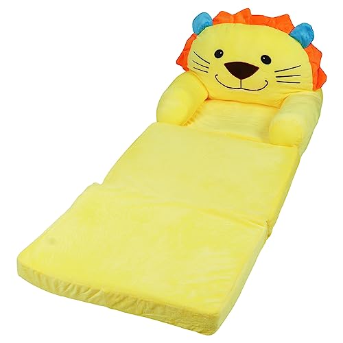 Asixxsix Bequeme Kinder Sofa Kleinkindstuhl, 2 in 1 Kleinkind -Couch Ausklappen, Cabrio -Sofa zu Lounger, Cartoon Animal Stykids Möbel für Spielzimmer Lesen Entspannend Schlafen Asixxsix Bequeme Kinder Sofa Kleinkindstuhl, 2 in 1 Kleinkind -Couch Ausklappen, Cabrio -Sofa zu Lounger, Cartoon Animal Stykids Möbel für Spielzimmer Lesen Entspannend Schlafen von Asixxsix