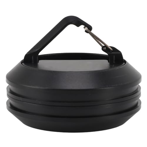 Asixxsix Camping-Magnethaken, Starker Magnet-Aufbewahrungshaken Zum Aufhängen von Zelten, Seilen, Lichtern, Tragbar mit Hochfestem Saugnapf, 4,5 Kg Tragkraft (BLACK) von Asixxsix