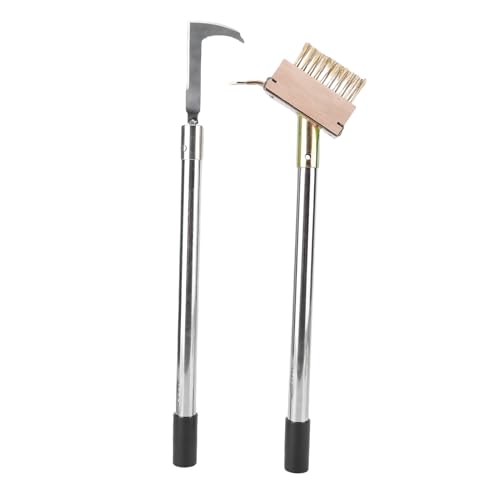 Asixxsix Crack-Weeder-Werkzeugset Manuelles Edelstahl-Spalt-Unkraut-Werkzeug Mit verstellbarem langem Griff Handheld Moos Entferner Weed Puller-Matross-Bürste Für Pflasters Teine von Asixxsix