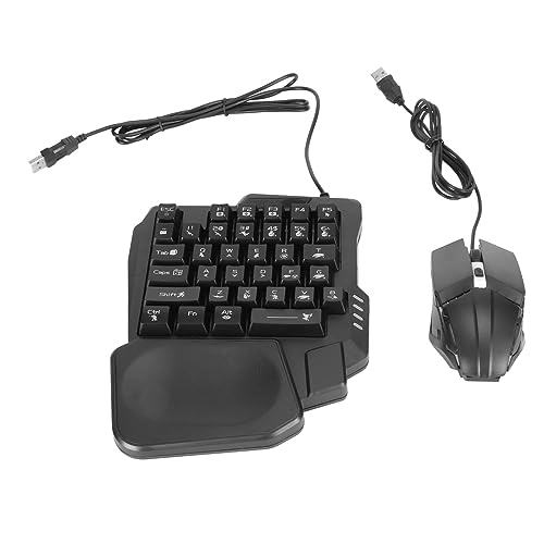 Asixxsix Ein Handspieltastatur und Mauskombination, Bluetooth 5.2 Mobile Gamepad -Controller -Mauskonverter und Einstellbarer Telefonständer, 4 in 1 Mobile Game Combo Pack von Asixxsix