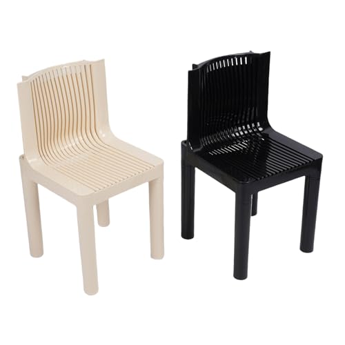 Asixxsix Esszimmerstühle aus Kunststoff, 2er-Set, Moderne, Minimalistische Küchenstühle mit PP-Material für den Gästeempfang, das Wartezimmer Asixxsix Esszimmerstühle aus Kunststoff, 2er-Set, Moderne, Minimalistische Küchenstühle mit PP-Material für den Gästeempfang, das Wartezimmer von Asixxsix