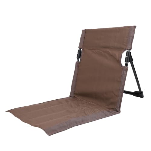 Asixxsix Faltbare Stühle Am Pool, Klappende Strandstuhl Campingstuhl mit Verstellbarer Rückenstütze, Tragbare Leichte Strandstühle für Camping -Picknick -Rasen (Brown) von Asixxsix