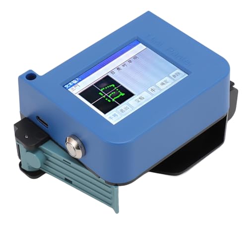 Asixxsix Handheld-Tintenstrahldrucker, Tragbarer Taschen-Tintenstrahldrucker mit 2,4-Zoll-Touchscreen, Schnell Trocknender Tinte, Mehrsprachig, High-End-Chip, Tintenstrahldrucker von Asixxsix