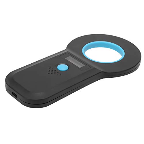 Asixxsix Haustier-Chip-Scanner, Emid-Handlesegerät, Wiedenaerafladbarer Tierscanner FDX-B, ID64, UNTERSTUTZT Speicherung und Kabellosen Hochladen von Asixxsix