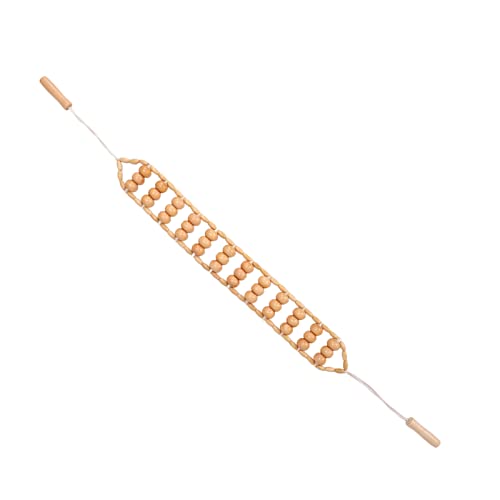 Asixxsix Holz-Therapie-Massage-Tool, Handheld-Holz-Rücken-Massage-Roller-Seil, Anti-Cellulite-Massagegerät mit 12 therapeutischen Rollen für Rücken, Nacken, Schultern, Beine, Taille Asixxsix Holz-Therapie-Massage-Tool, Handheld-Holz-Rücken-Massage-Roller-Seil, Anti-Cellulite-Massagegerät mit 12 therapeutischen Rollen für Rücken, Nacken, Schultern, Beine, Taille von Asixxsix