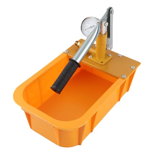 Asixxsix Hydrostatischer Pumpentester MIT Manometer und Panzer, Manuelle Wasserdruckprrufpumpe für Sanitärsystem, Heizungsanlagen von Asixxsix