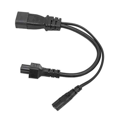 Asixxsix IEC320 C14 AUF C7 C5 Y-Splitter-Netzkabel, 10,6 Zoll, 10 A 250 V, PVC-Außendecke, Geeignet für Schreiteil Asixxsix IEC320 C14 AUF C7 C5 Y-Splitter-Netzkabel, 10,6 Zoll, 10 A 250 V, PVC-Außendecke, Geeignet für Schreiteil von Asixxsix