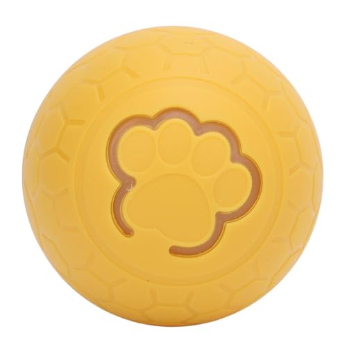 Asixxsix Interaktive Hundespielzeug Hundekugeln, Bissbeständige Automatische Rollkugelspielzeug für Kleine Mittelgroße Hunde Katzenanreicherung, 2,2 -Zoll -Interaktives Katzenspielzeug (Yellow) von Asixxsix