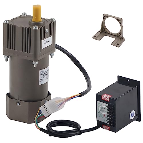 Asixxsix M590-502 Elektrier Getriebemotor, Wechseselstrom 220 V, 90 W, Einphasiger Asynchron-Gagen (Geschwindigkeitsreduzierungsverhältnis 5k) von Asixxsix