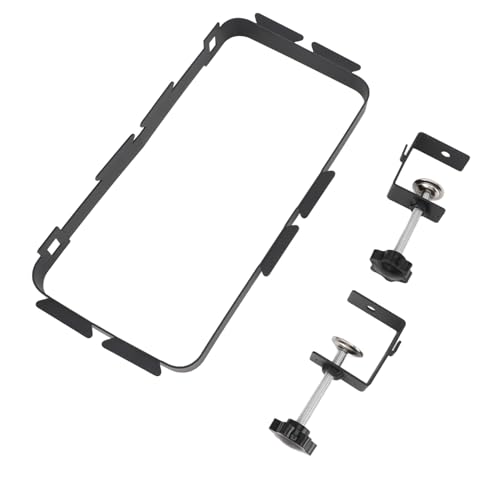 Asixxsix Müllsack-Halter, Kohlenstoffstahl-Müllsack Hanging Rack Uner Schrank Lagerung Taschen Rack MIT Verstellbarer Klemme Tragbarer Schnellsparender Müllhaken für Küche und Camping von Asixxsix