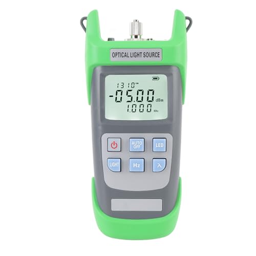 Asixxsix OPTICAL LACK -Quellfaserfaserleistung Messgerät, Einzelmodus 1310 Nm 1550 Nm 2,5 Mm Schnittstellenfaser -Optikkabel -Tester, Faserlichtmesser für die Optische Faserwartung von Asixxsix