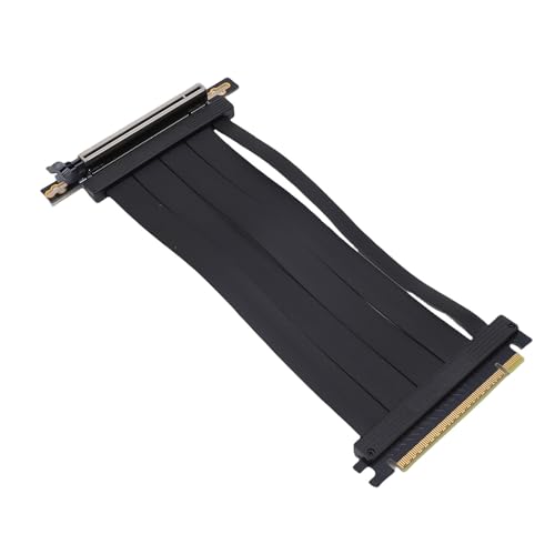 Asixxsix PCIe 5.0 X16 Verlängerungskabel, 90-Grad-Stecker 128Gbps High Speed GPU Adapter Kabel 20cm Länge Riser Card Flexibles Kabel, Plug and Play, Unterstützt PCIe 4.0 3.0 2.0 1.0 Asixxsix PCIe 5.0 X16 Verlängerungskabel, 90-Grad-Stecker 128Gbps High Speed GPU Adapter Kabel 20cm Länge Riser Card Flexibles Kabel, Plug and Play, Unterstützt PCIe 4.0 3.0 2.0 1.0 von Asixxsix