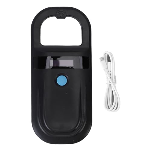 Asixxsix PET Microchip Reader, Wiederaufladbare Bluetooth -Handheld -PET -Microchip -Scanner Tierchip Reader, 1000 Datenspeicher Animal -Tag -Scanner für Emid FDX B (Yellow) von Asixxsix