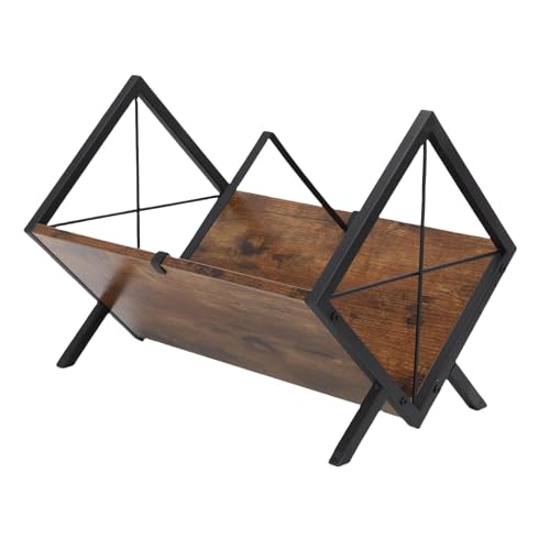 Asixxsix Plattenhalter, 80 LP -Speicherregal mit Einstellbarem Teiler, Organisator Im Retro -Stil für Alben, Zeitschriften, Bücher, Dateien von Asixxsix