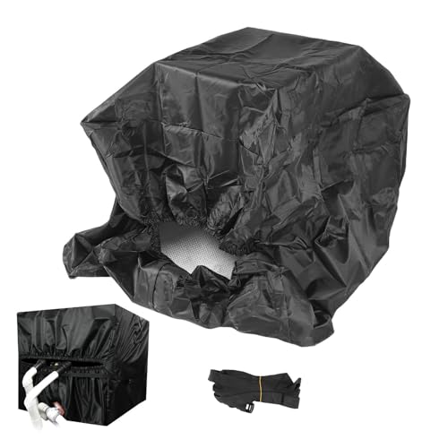 Asixxsix Poolheizungsabdeckung, 420d Oxford Stoff Silber Beschichtetes Wasserdichtes Winterpool -Wärmepumpe mit Einstellbarem Kordel für Poolheizungen 34x31x40in von Asixxsix