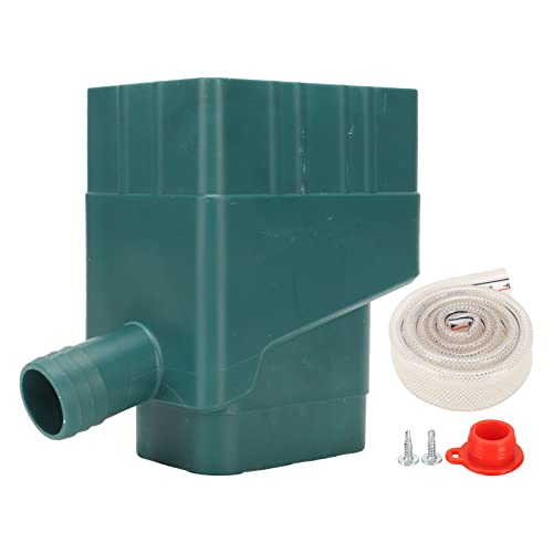Asixxsix Regenwassersammelsystem, Professionelles Universal-fallrohr-RELLenumlenkset MIT Zurschneidbarem 40-Zoll-Schmuck für Rasen, Garten, Wiederverwendbars (Green) von Asixxsix