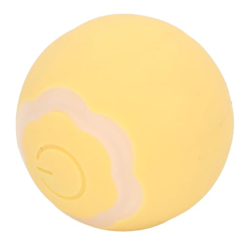 Asixxsix Selbstrotierender-Interaktiver Katzenspielegeball MIT LED-LEBREISTER (Yellow) von Asixxsix