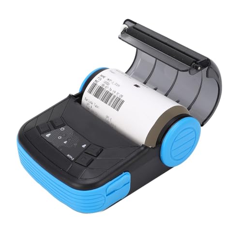 Asixxsix Thermischer -Drucker, Drahtlose Tragbare 80 Mm für Quittungsticket -Rechnungen POS -Drucker, Ausgestattet mit USB, Unterstützt Win7/8/10 XP, OS X von Asixxsix