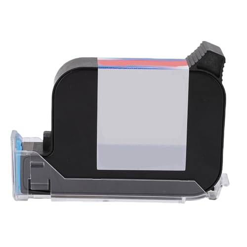Asixxsix Tintenstrahldruckerpatrone Ersatz, 42 Ml Hochhörer -Handheld -Tintenstrahldruckerpatrone, Schnell Trockener Lösungsmittelkassette für 0,5 Zoll 12,7 Mm Modell (blau) von Asixxsix
