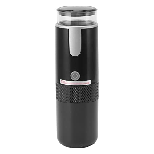 Asixxsix Tragbare Kaffeemaschine, wiederaufladbare Espressomaschine Einfach zu bedienende Reisekaffeemaschine Tragbare Mini-Kaffeemaschine Kompatibel für K Cup Kapseln Gemahlener Kaffee von Asixxsix