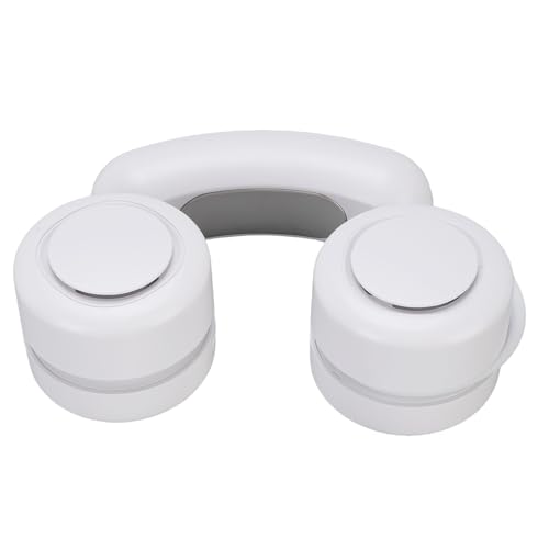 Asixxsix Tragbarer Halsventilator, leiser, wiederaufladbarer, tragbarer Ventilator mit 3 Geschwindigkeitsstufen, tragbarer Ventilator für Homeoffice und Reisen (WHITE) von Asixxsix