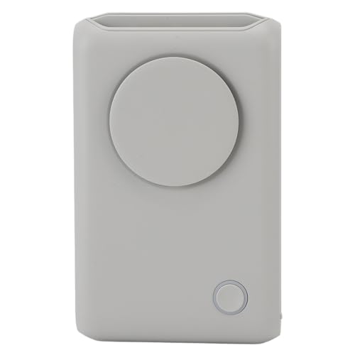 Asixxsix Tragbarer Handventilator, 3 Geschwindigkeitsstufen, leiser Ventilator zum Umhängen um den Hals oder um die Taille, Ventilator für den Hals zum Radfahren und Reisen (GRAY) von Asixxsix