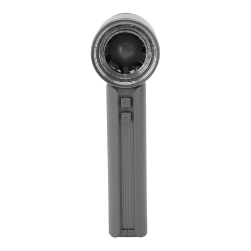 Asixxsix Tragbarer Handventilator, 5-stufig einstellbarer Turbo-Miniventilator mit wiederaufladbarem Akku und geräuscharmem Design, tragbarer Ventilator für Reisen und Strand (GRAY) von Asixxsix