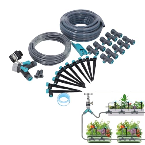 Asixxsix Tropfbewässerungssystem, 32,8ft 8 Löcher Einstellbares Gartenwässerungssystem Automatisches Nebel Tropfbewässerung Sprinkler Kit für Garten -Gewächshaus -Rasenbeschwerte Asixxsix Tropfbewässerungssystem, 32,8ft 8 Löcher Einstellbares Gartenwässerungssystem Automatisches Nebel Tropfbewässerung Sprinkler Kit für Garten -Gewächshaus -Rasenbeschwerte von Asixxsix