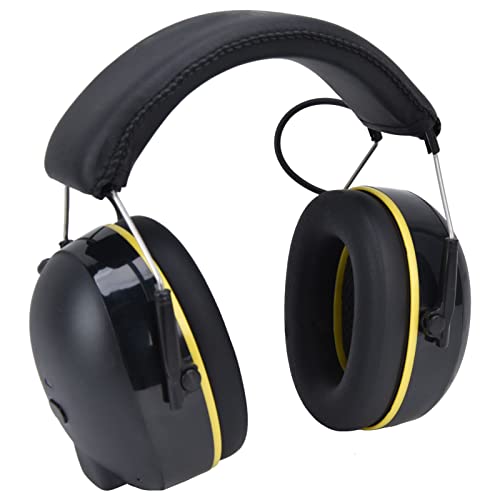 Gehörschutz-Ohrenschützer, Wiederaufladbarer Komfortabler Bluetooth-Gehörschutz mit Stabiler Verbindung 1000mAh Langlebige Geräuschunterdrückung Sicherheits-Ohrenschützer Zum Mähen, Bauen, Schneefräse von Asixxsix