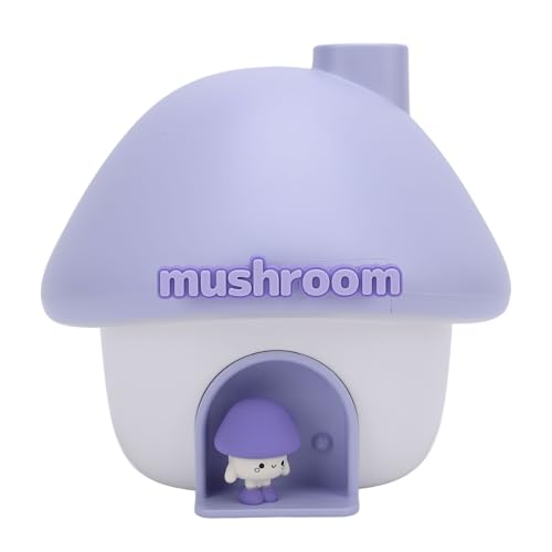 Pilz-Luftbefeuchter, 300 Ml, Persönlicher Luftbefeuchter mit Farbwechselnden Nachtlichtern, Tisch-Luftbefeuchter, Pilz-Diffusor, Luftbefeuchter für Schlafzimmer, Schreibtisch, von Asixxsix